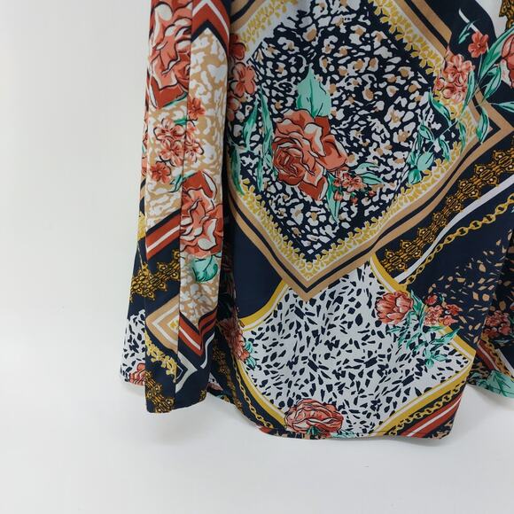 Speed Control 2X Knee Length Women's Dress Bell Sleeves - Picture 8 of 14